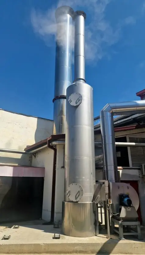 Turnul sistemului industrial de recuperare a energiei