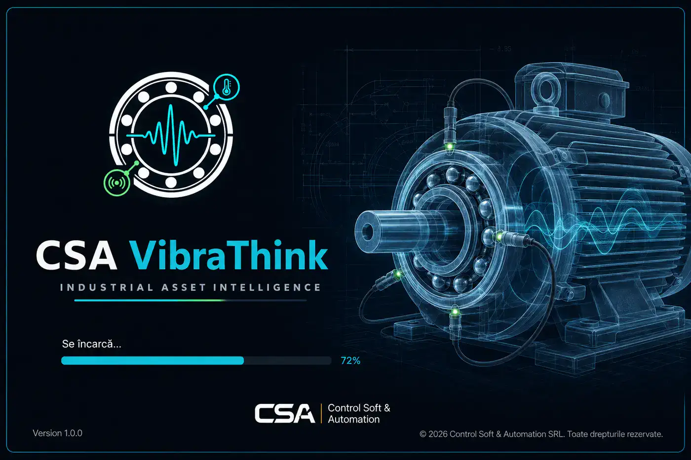 CSA VibraThink — monitorizarea vibrațiilor și temperaturii utilajelor industriale